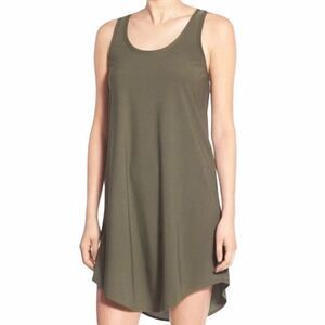 Leith Olive Green Shift tank Dress